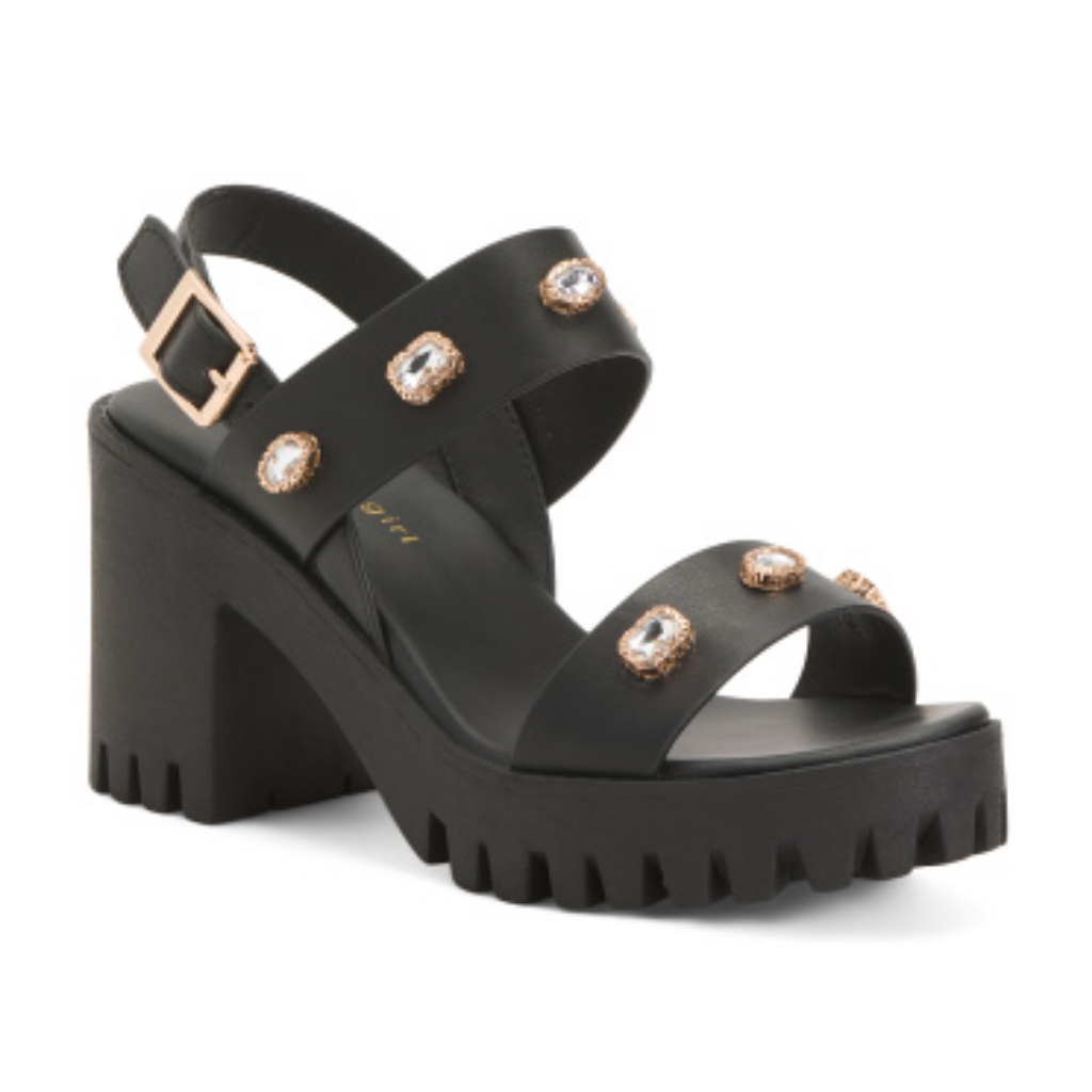 Madden Girl Embellished Heeled Sandals